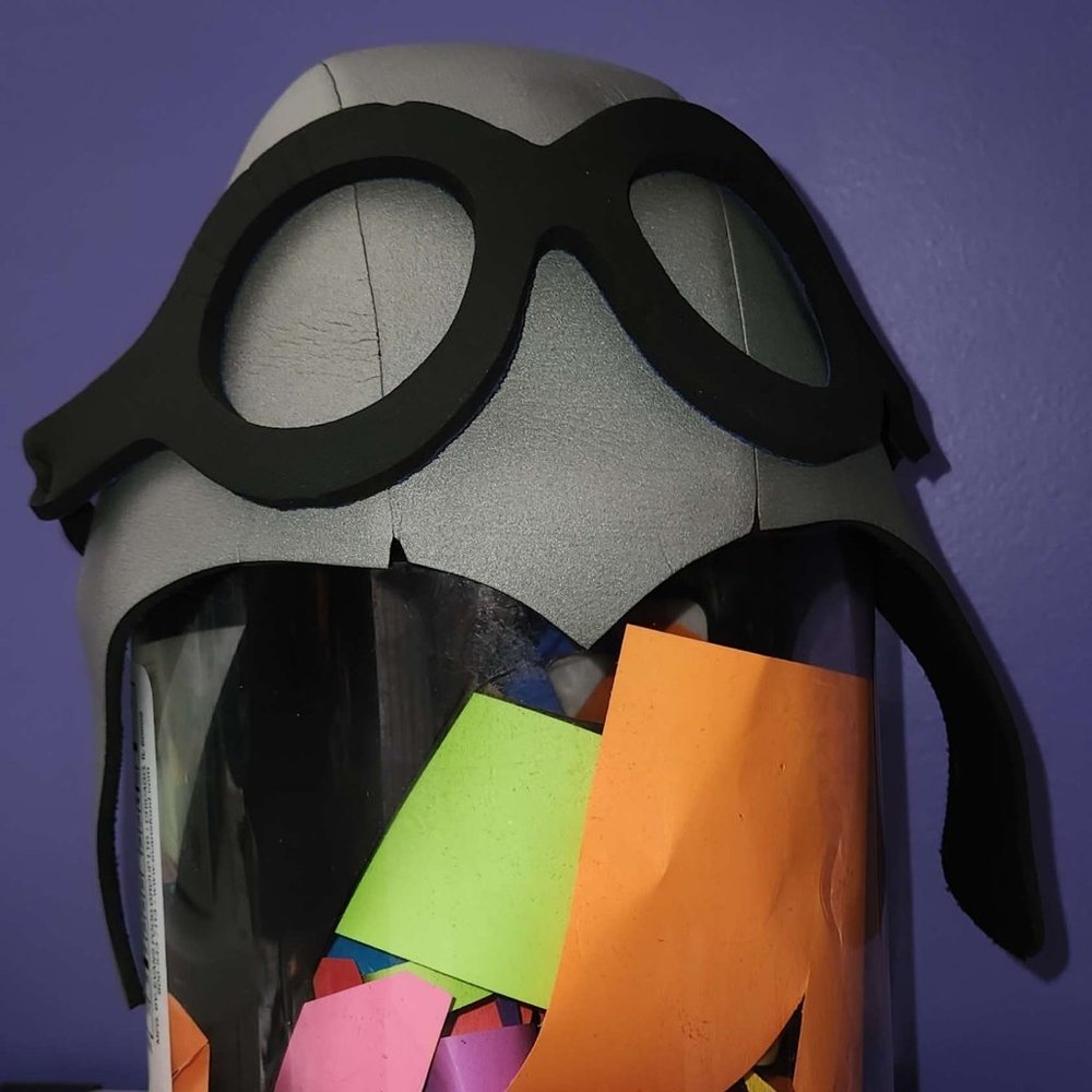 COPY - The Aquabats! anti-negativity helmet + goggles